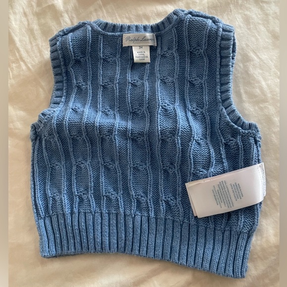 Ralph Lauren Baby Boy Cotton Sweater Vest size 3 months - Picture 5 of 5